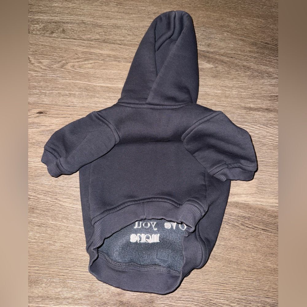 Gray Hoodie with 'Love You More' Print - Picture 2 of 2